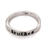"truckee" Sterling Silver Ring- size 9.5